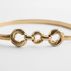 Zara Metal Stretch Belt Golden